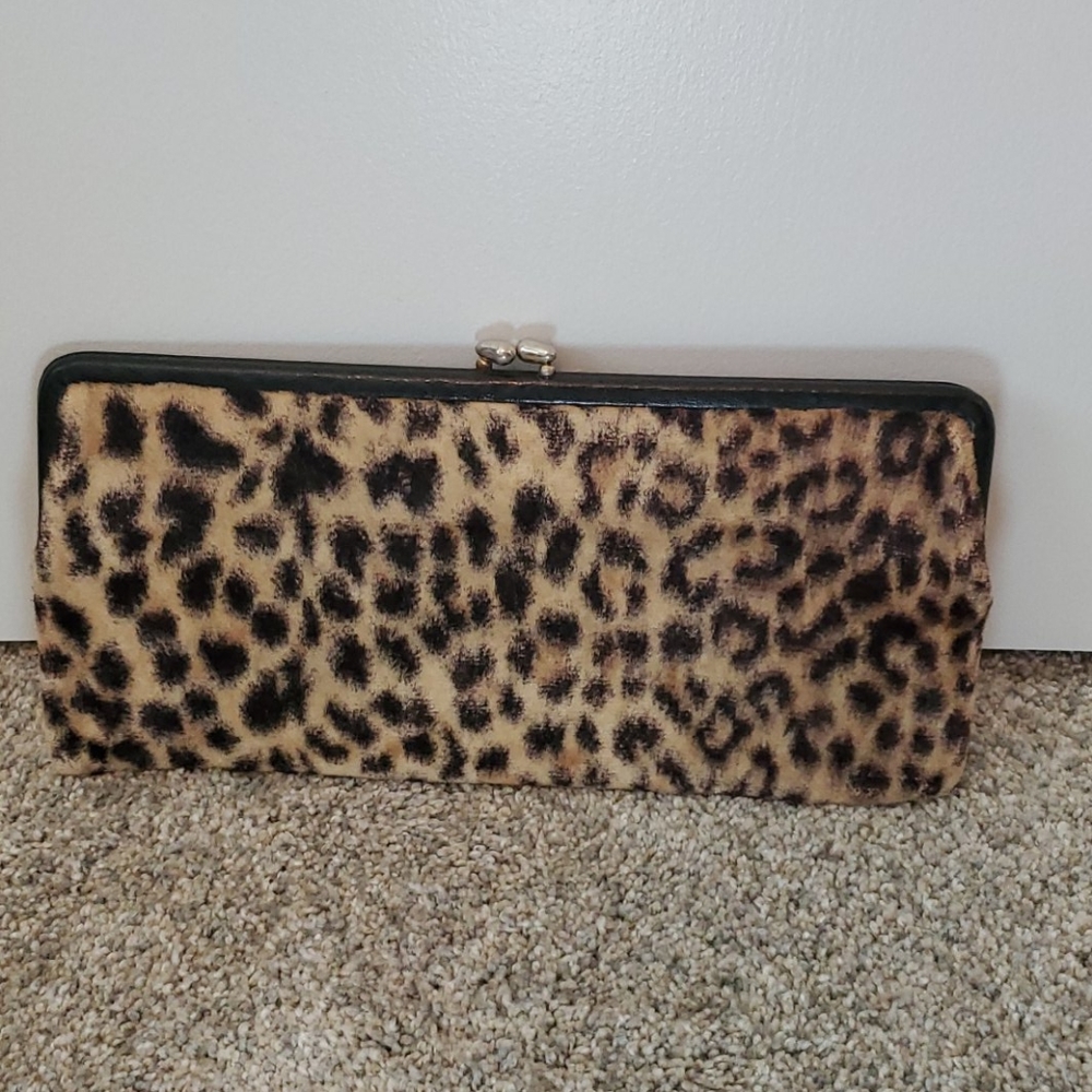 Vintage Leopard Print Clutch